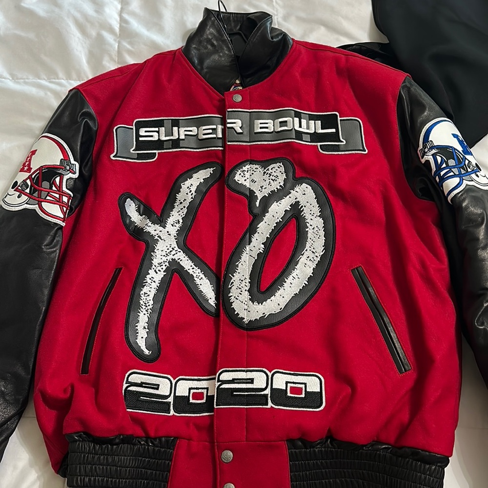 The Weeknd’s Super Bowl jersey by Jeff Hamilton